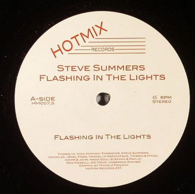 STEVE SUMMERS - Flashing In The Lights