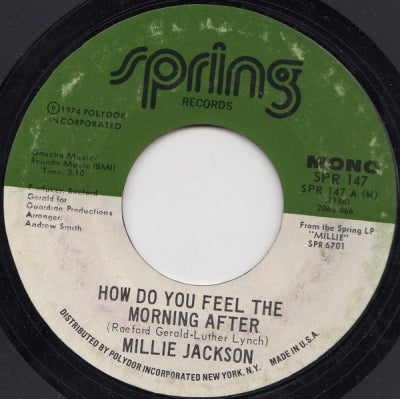 MILLIE JACKSON - How Do You Feel The Morning After / In The Wash