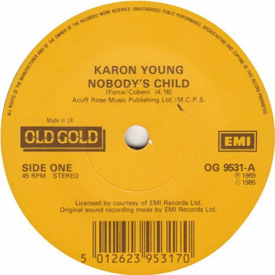 KARON YOUNG / WHITE PLAINS - Nobody's Child / When You Are A King