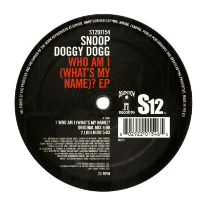 SNOOP DOGGY DOGG - Who Am I (What's My Name)? EP