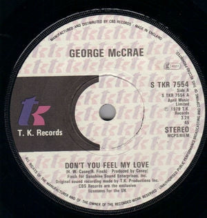 GEORGE MCCRAE - Don't You Feel My Love