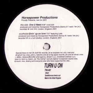 HORSEPOWER PRODUCTIONS - One You Need