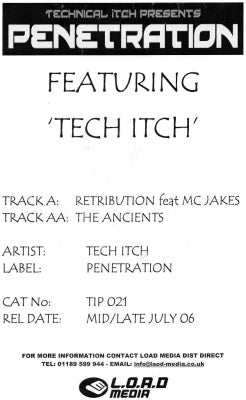 TECHNICAL ITCH FEATURING JAKES MC - Retribution / The Ancients