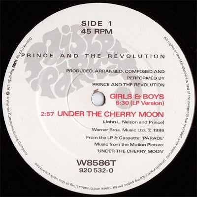 PRINCE AND THE REVOLUTION - Girls & Boys / Under The Cherry Moon / Erotic City