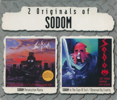 SODOM - 2 Originals Of Sodom (Persecution Mania / In The Sign Of Evil / Obsessed By Cruelty)