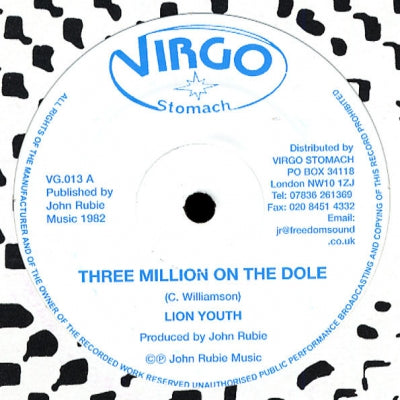LION YOUTH - Three Million On The Dole