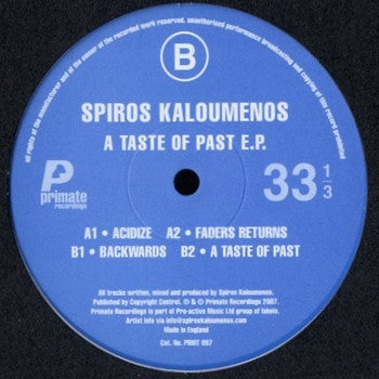 SPIROS KALOUMENOS - A Taste Of Past EP