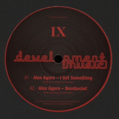 ALEX AGORE - I Got Something