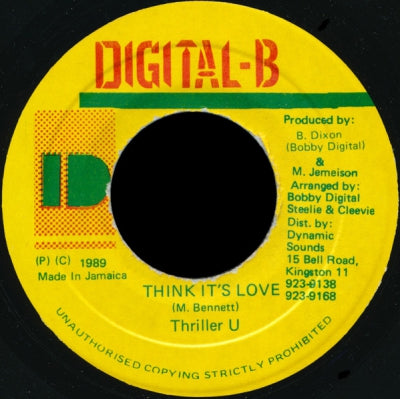 THRILLER U - Think It's Love / Version