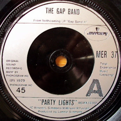 THE GAP BAND - Party Lights / Baby Baba Boogie