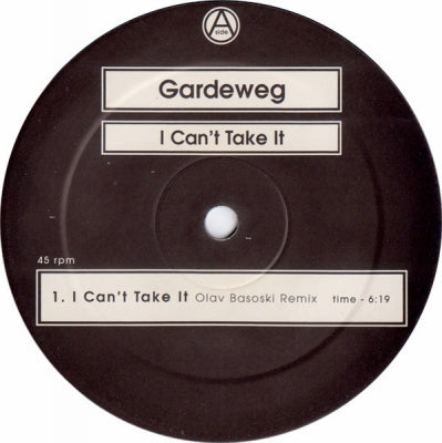 GARDEWEG - I Can't Take It