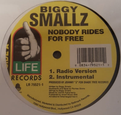 BIGGY SMALLZ - Nobody Rides For Free