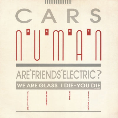 GARY NUMAN - Cars (remix) / Are 'Friends' Electric?