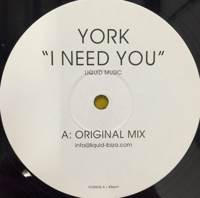 YORK - I Need You