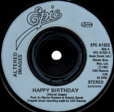 ALTERED IMAGES - Happy Birthday