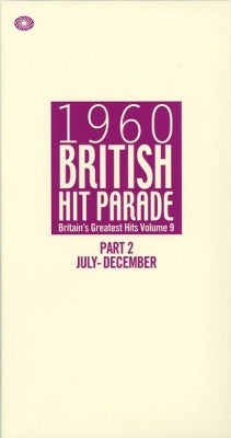 VARIOUS - 1960 British Hit Parade Britain's Greatest Hits Volume 9 Part 2 July - December