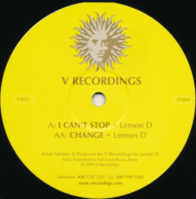 LEMON D - I Can't Stop / Change