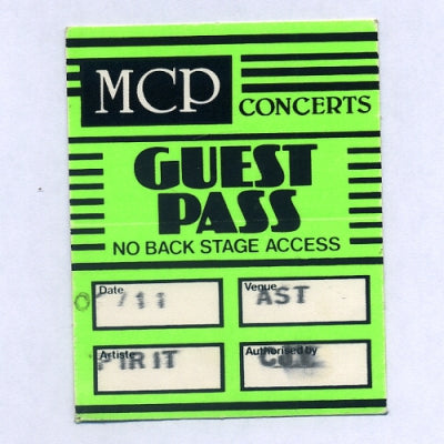 SPIRITUALIZED - Guest Pass - Astoria Theatre 2nd Nov 1993