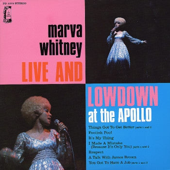 MARVA WHITNEY - Live And Lowdown At The Apollo
