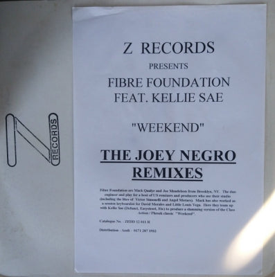 THE FIBRE FOUNDATION - Weekend (The Joey Negro Remixes)