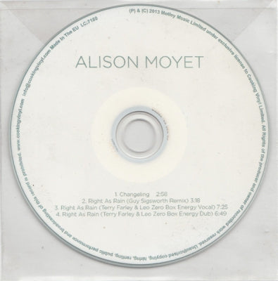 ALISON MOYET - Changeling / Right As Rain