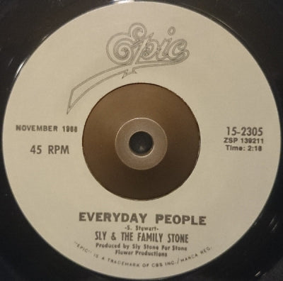 SLY AND THE FAMILY STONE - Everyday People / Sing A Simple Song