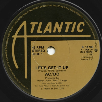 AC/DC - Let's Get It Up / Back In Black (Recorded Live Dec 1981)