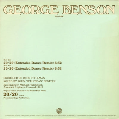 GEORGE BENSON - 20/20