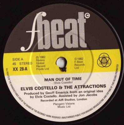 ELVIS COSTELLO AND THE ATTRACTIONS - Man Out Of Time / Town Cryer (Alternate Version)