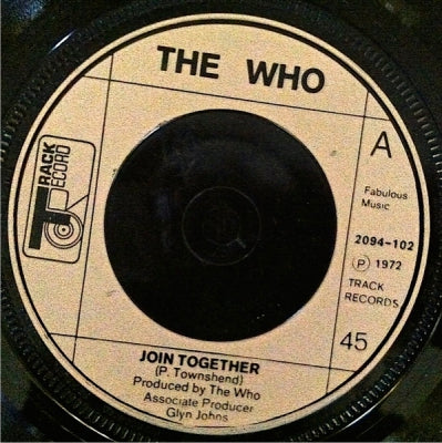 THE WHO - Join Together / Baby Don't You Do It