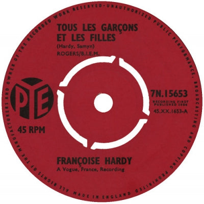 FRANÇOISE HARDY - Tous Les Garçons Et Les Filles