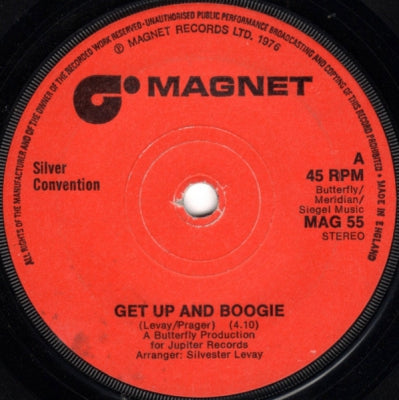 SILVER CONVENTION - Get Up And Boogie / Son Of A Gun