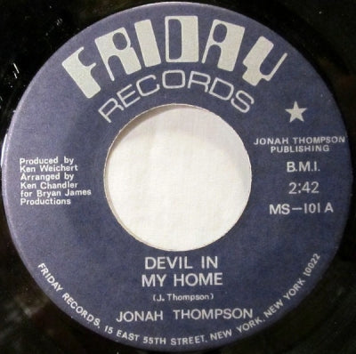 JONAH THOMPSON - Devil In My Home / I Must Be Strong