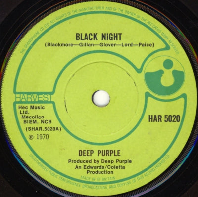 DEEP PURPLE - Black Night / Speed King