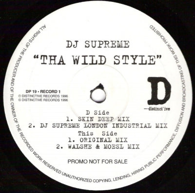 DJ SUPREME - Tha Wild Style