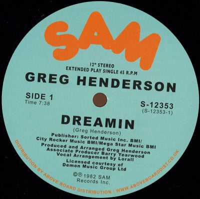 GREG HENDERSON - Dreamin