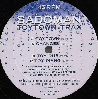 SADOMAN - Toytown Trax