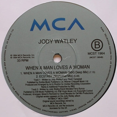 JODY WATLEY - When A Man Loves A Woman