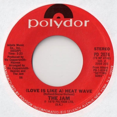 THE JAM - (Love Is Like A) Heat Wave / Saturday's Kids