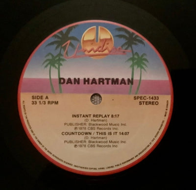 DAN HARTMAN - Instant Replay / Countdown / This Is It / Vertigo / Relight My Fire