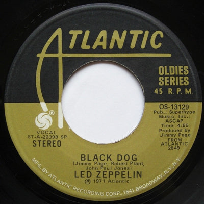 LED ZEPPELIN - Black Dog / Misty Mountain Hop