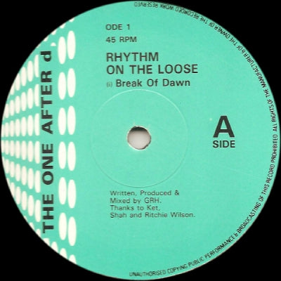 RHYTHM ON THE LOOSE - Break Of Dawn / Optimisim (Fall Down)
