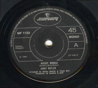 JERRY BUTLER - Moody Woman / Go Away - Find Yourself