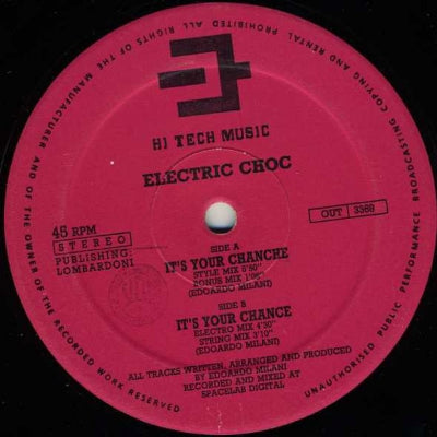 ELECTRIC CHOC - It's Your Chance