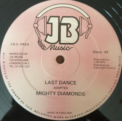 THE MIGHTY DIAMONDS - Last Dance / Lucky