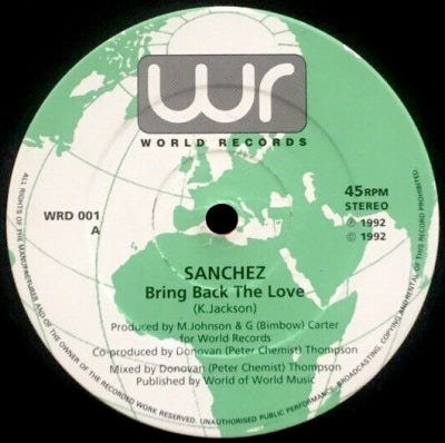 SANCHEZ - Bring Back The Love