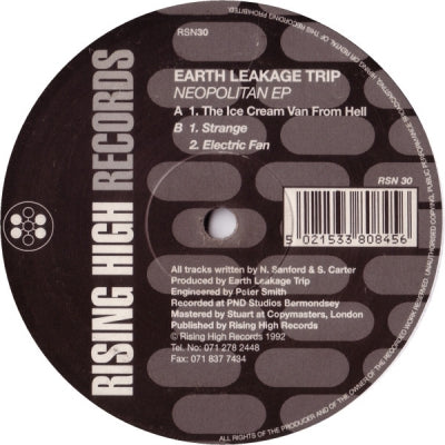 EARTH LEAKAGE TRIP - Neopolitan EP (The Ice Cream Van From Hell / Strange / Electric Fan)