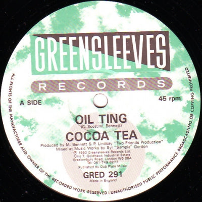 COCOA TEA - Oil Ting