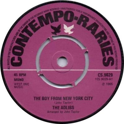 THE ADLIBS - The Boy From New York City / Johnny My Boy