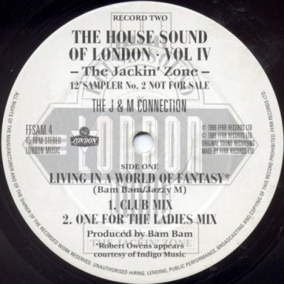 VARIOUS - Various – The House Sound Of London - Vol. IV - "The Jackin' Zone" (12" Sampler No.2)